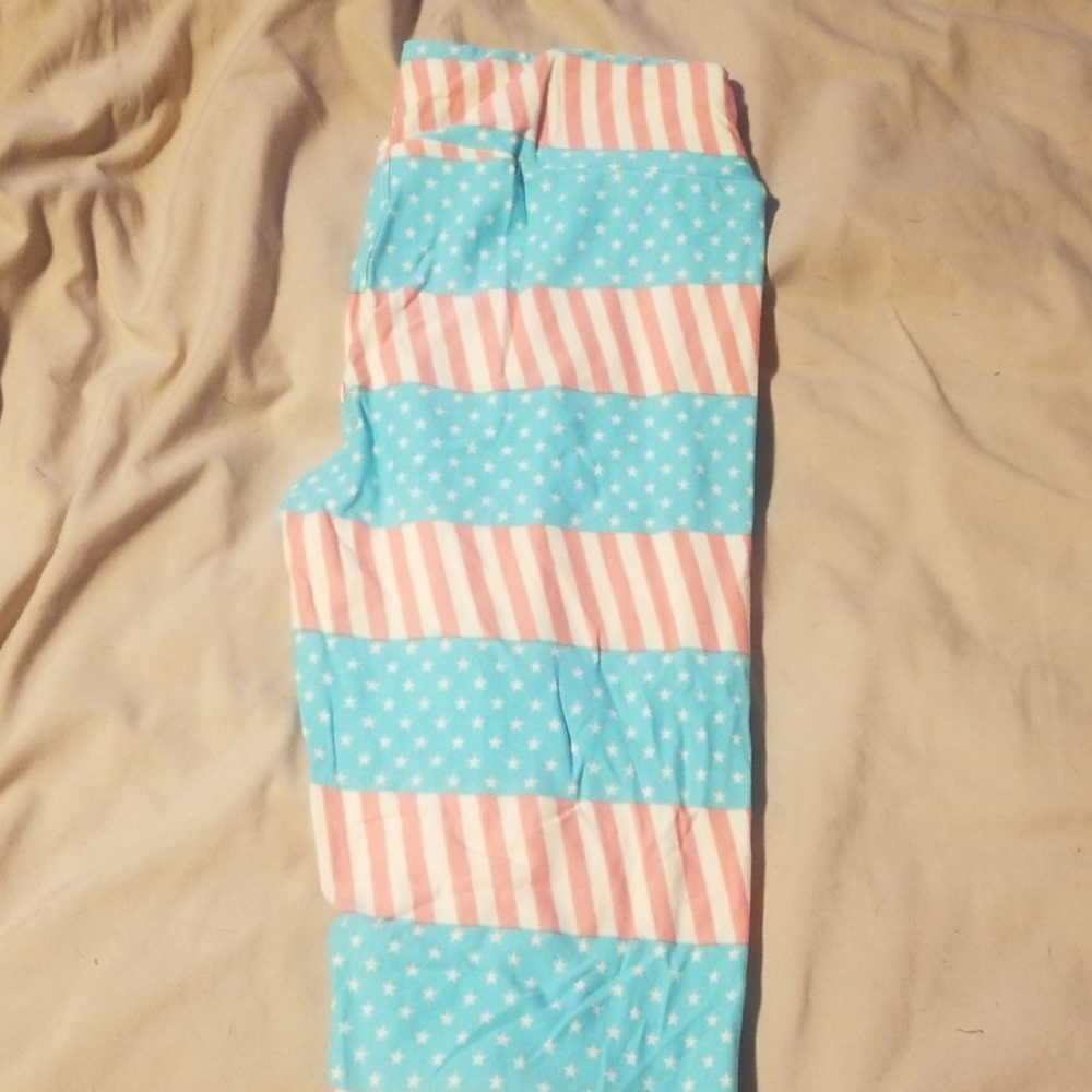 LulaRoe leggings American flag one size